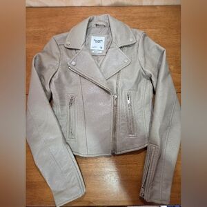 Abercrombie and Fitch Vegan Leather Jacket - Size XXS